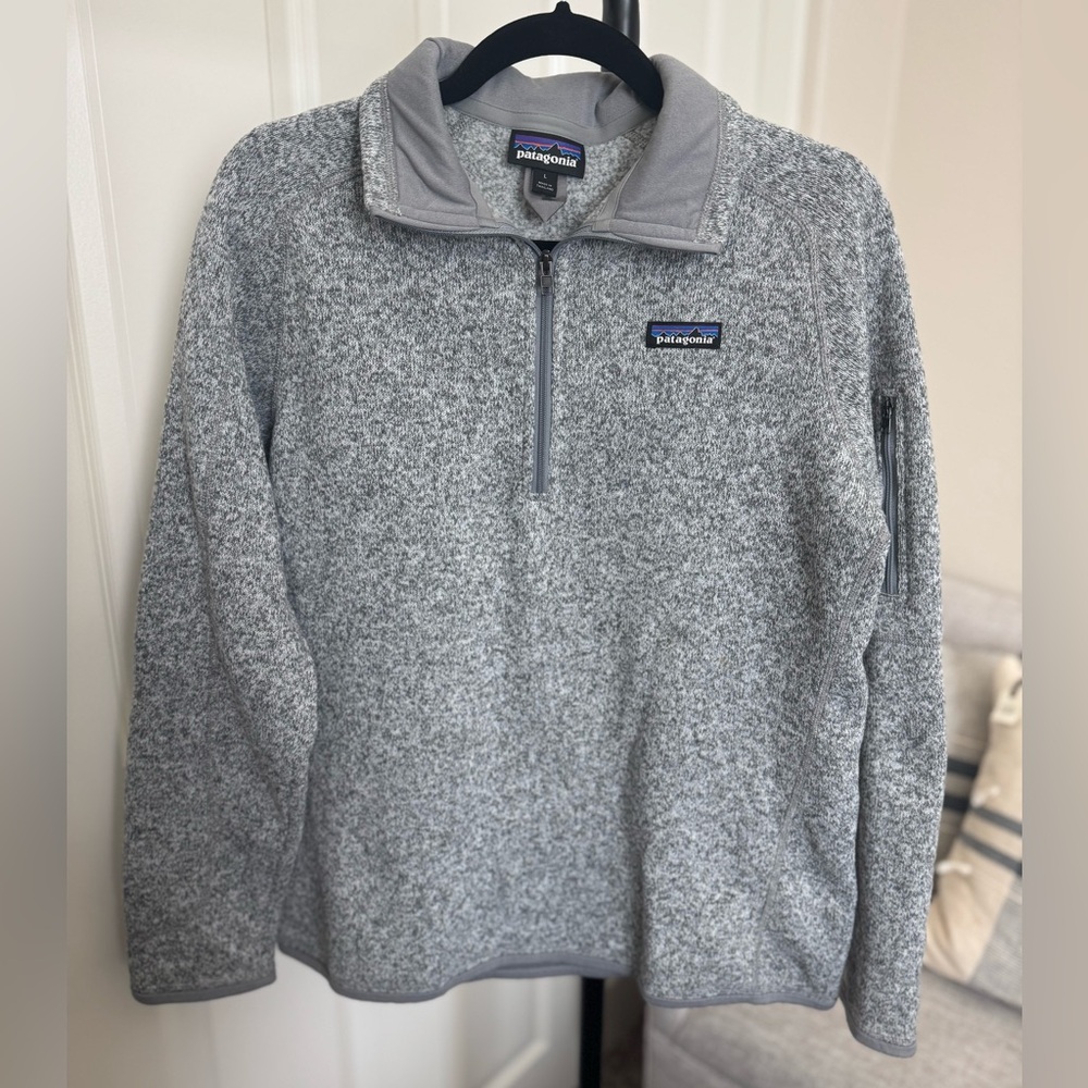 Patagonia Women’s Better Sweater 1/4 Zip Pullover – Gray, Size L